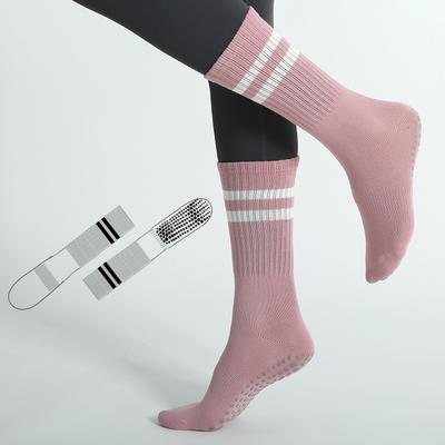 Calzini Sportivi da Donna per Yoga Primaverile, Alto Rimbalzo, Fitness, Cotone, Tempo Libero, Antiscivolo