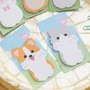 Cute Animal Special-shaped Sticky Notes, Adhesive Sticky Notes, Cartoon Decoration, Message Label Stickers, Note Markers for Office