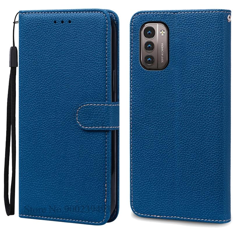 

Для Nokia G21 чехол Nokia G11 кожаный чехол-кошелек флип для Nokia G21 чехол G11 чехол для телефона книжка чехол Coque Fundas Bumper For Nokia G21 (G11) темно-синий