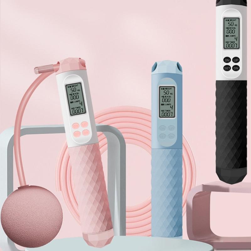 Electronic Counting Jumping Rope Exercise Jump Rope with Counter Fitness Skipping Rope Home Workout Equipment Enduring