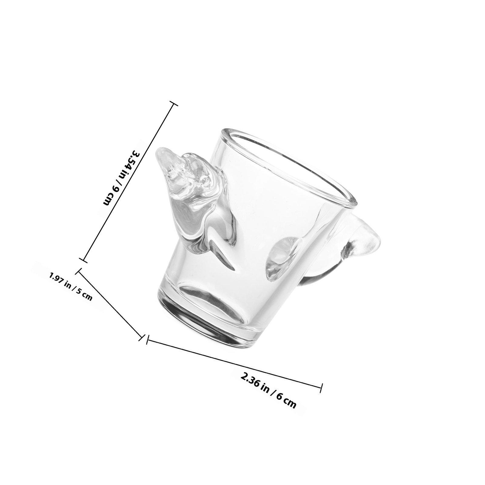 

Cute Animal Style Shot Glasses Small Clear Glasses for Spirits Vodka Coffee Tea Multi Use Party Favors Drinkware other прозорий