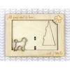 Poodle - Photo frame, engraved wooden frame, a lovely gadget for the dog lover by Art-Dog