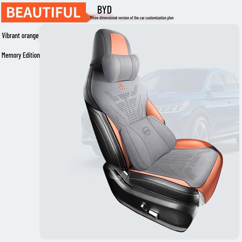 ZFL Sports Leather Car Seat Cushion for BYD Song PLUS - All-Season Cover