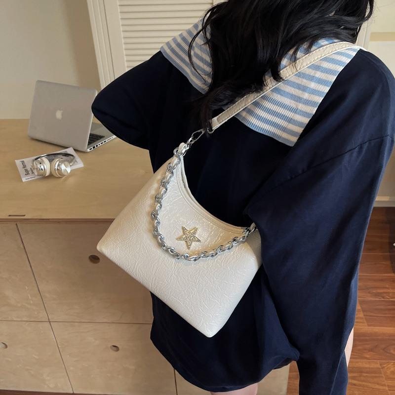 Temperament Bow Underarm Bag New Chain Women's Bag Niche Design Single Shoulder Messenger Bag