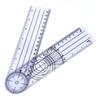 5pcs 6/8/10inch 360 Degree Protractor Semitransparent Angle Measurement Tool Physical Assessment