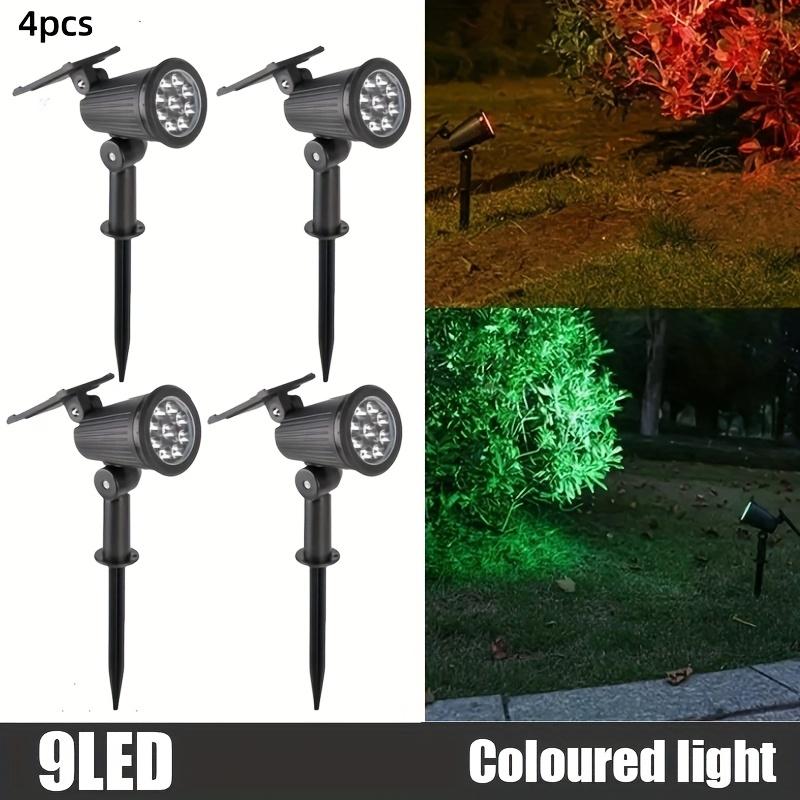 

Solar Spot Lights Outdoor 4 Pack 9 LEDs Solar Wall Lamp IP65 Waterproof Solar Spotlight for Backyard/Patio Landscape/Tree/Garage