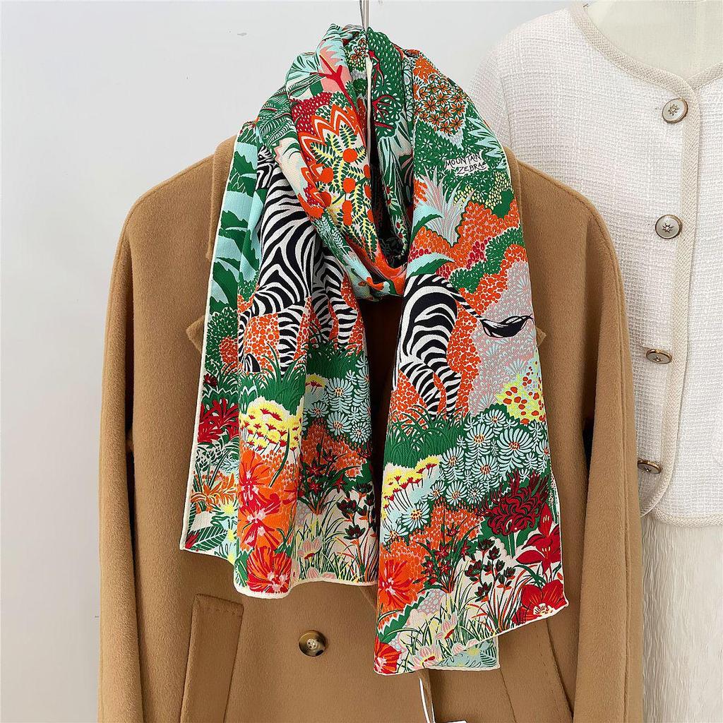 Herringbone Velvet Scarf: Winter, Versatile, Thickened, Hand-Rolled Edges, Small & Long