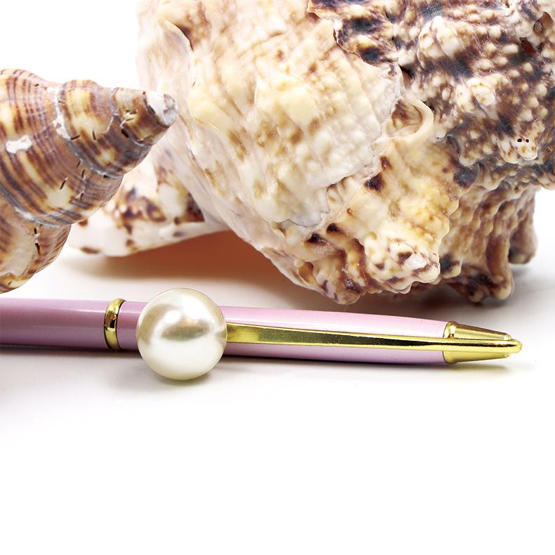 Creative Pearl Ballpoint Pen Pearl Embellishment Pen Holder Queen Scepter Metal Gift Advertising Pen Customization