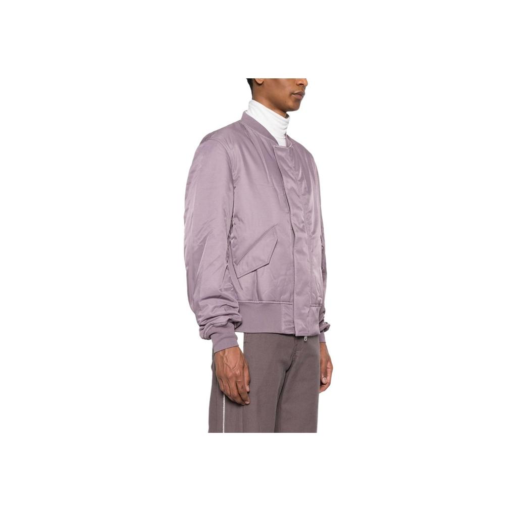 Y-3 Solid Color Stand Collar Zip Long Sleeve Jacket Unisex Jacket Light-Purple IP7934