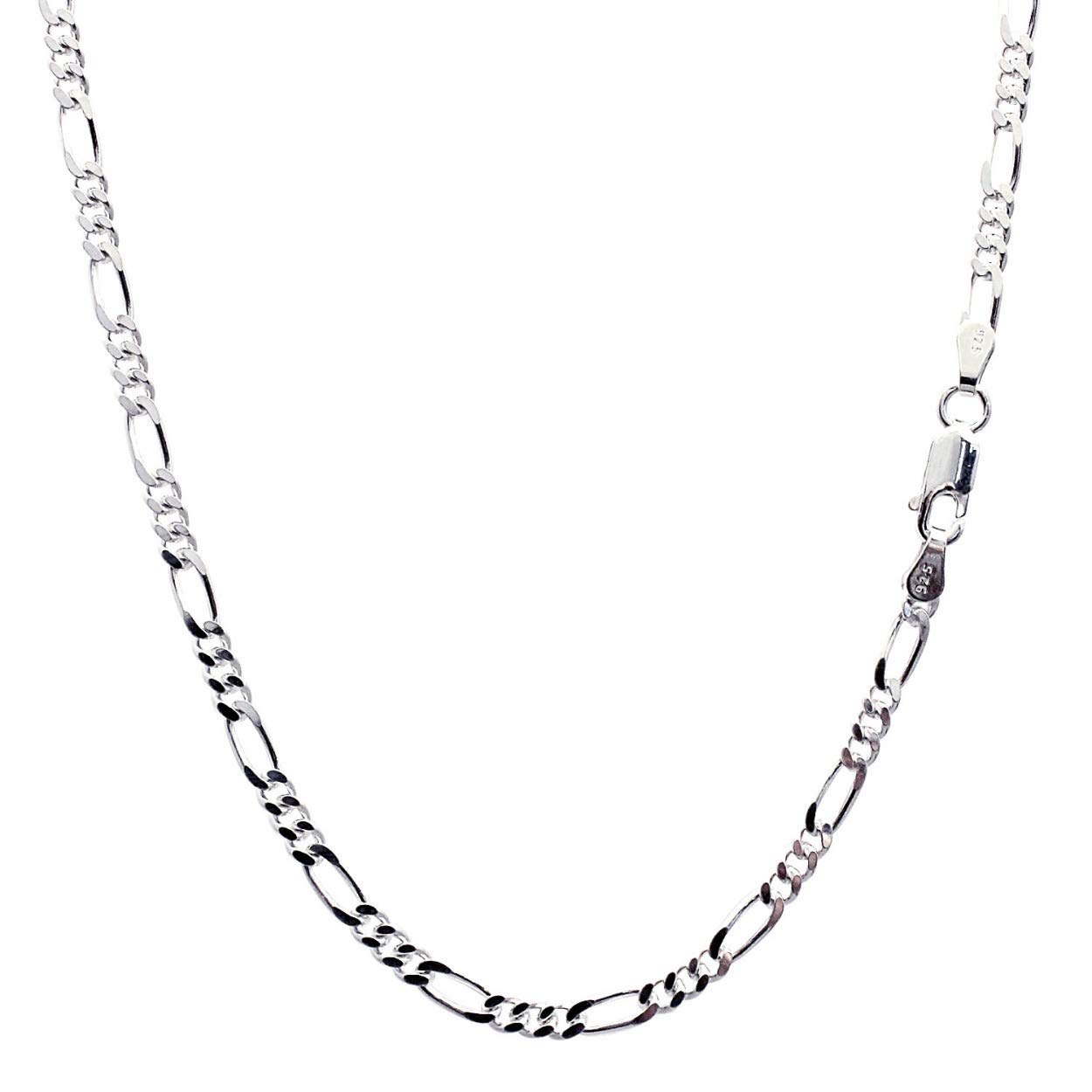 

Silver 925 SILVER 925 Figaro chain Width Length 55cm [Sears] 2-sided 3.4mm sfg100-55