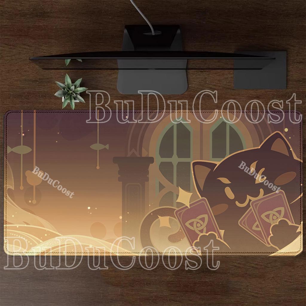 Gaming Genshin Impact Large Mouse Pad PC Rubber Overlock XXL Mousepad PC Non-slip Base Offices Accessories HD Printing Desk Mat