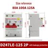 Delixi Type D DZ47SLE 220V 2P Miniature Circuit Breaker with Earth Leakage Protection.