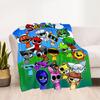 Rainbow Friends Adventure Flannel Blanket-Soft and Suitable for Sofas,Beds,Offices,Travel,All Seasons,Great Gift for Holidays and Birthdays.
