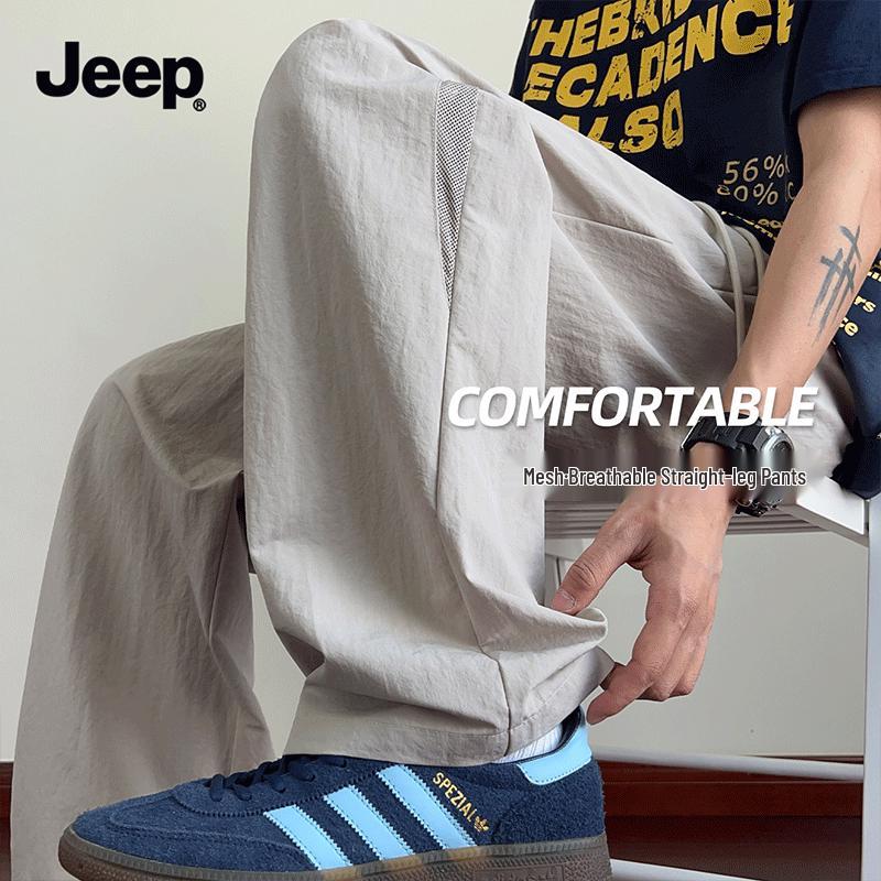 JEEP Men's Quick-Dry Straight-Leg Casual Sport Pants