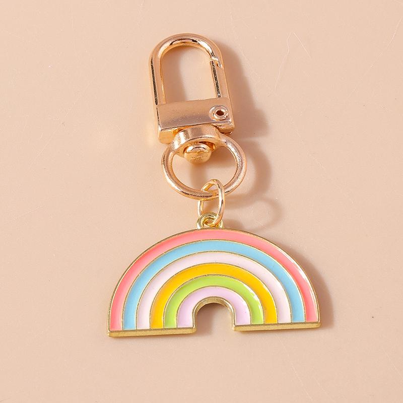 Lovely Candy Color Daisy Flower Keychain for Women Girls Keyring Pendants for Car Keyholder Handbag Decor DIY Jewelry Gifts