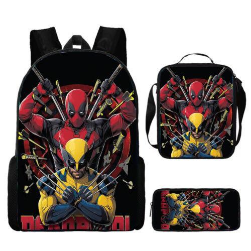 School Bag Three-Piece Set Large Capacity Student School Bag Children'S Backpack Satchel Pencil Case