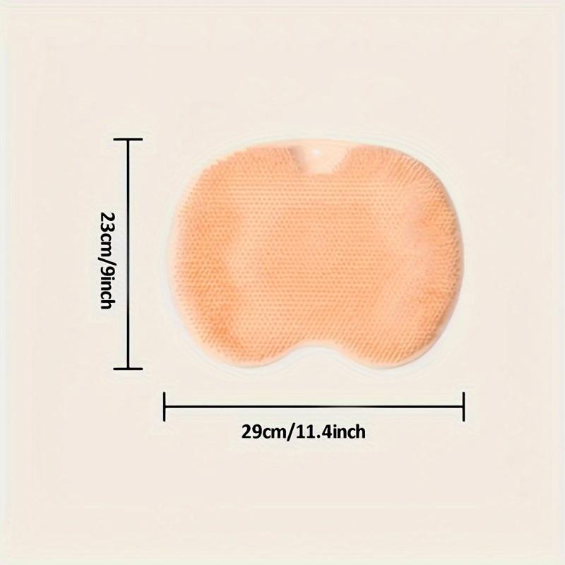 1pc Foot & Back Shower Scrubber, Silicone Bath Massage Pad, Wall Mounted Body Back Scrubber, Silicone Bath Massage Cushion Brush With Non-Slip