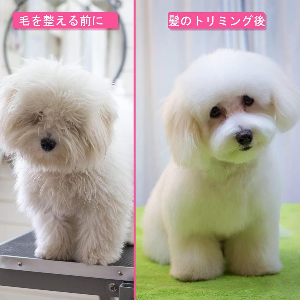 MGOXO Dog Grooming Scissors Professional Trimming Scissors with Safety Rounded Stainless Includes Thinning Straight Curved and Comb for Long and Short