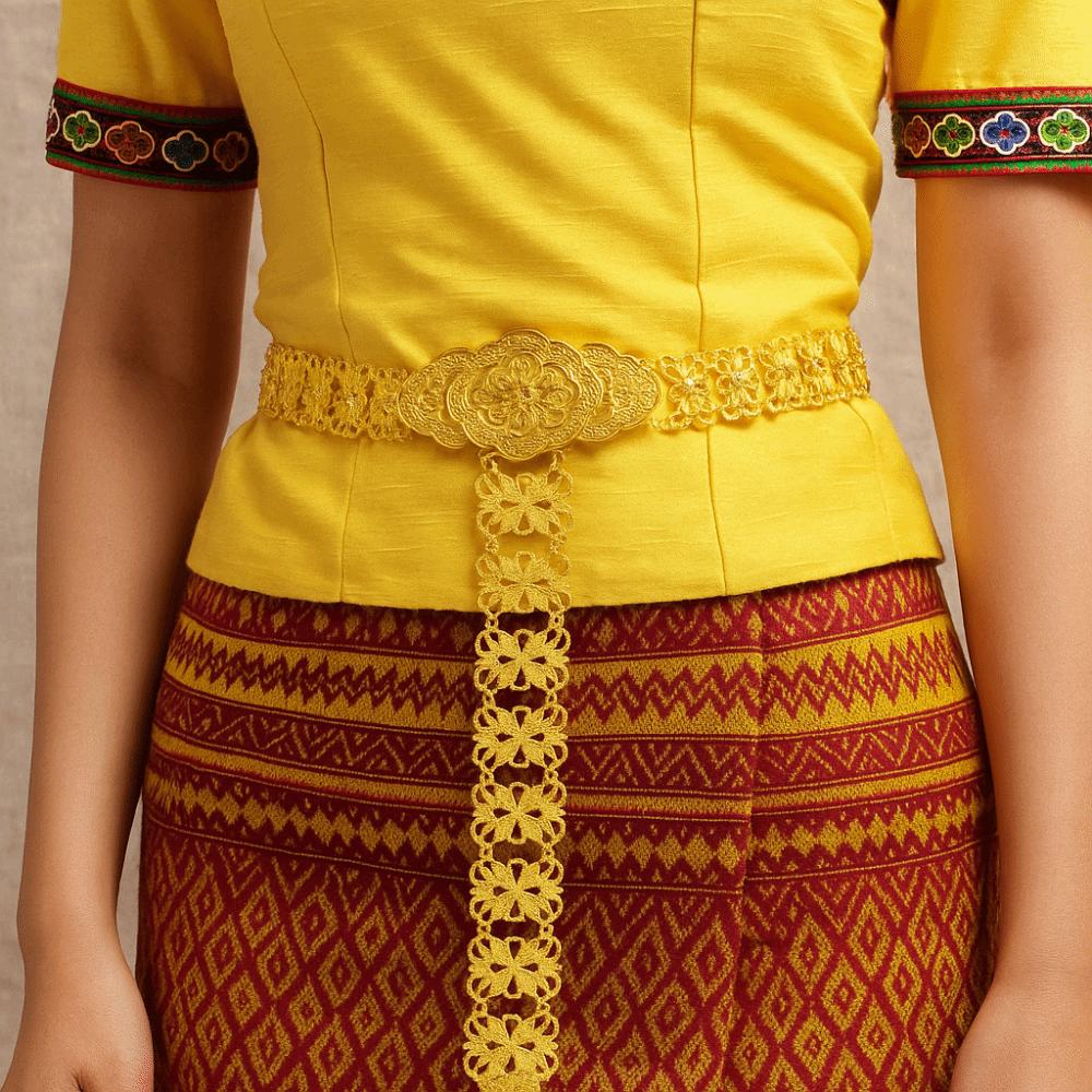 Metal Ethnic Style Belt Tassel Dance Dress Belt Chains Classic Gold Belt  Festival Accessory