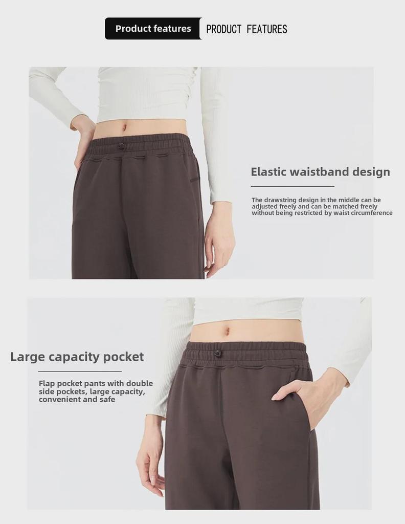 Pantaloni da yoga elasticizzati Softframe da donna - Pantaloni sportivi estivi larghi, casual e a gamba larga
