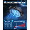 UFO Cooling Fan with 11 RGB Lights, Auto Cooling System Fan Speed Adjustable By Temperature for Xbox Series X Console, Low Noise, 3 Speed, USB Port
