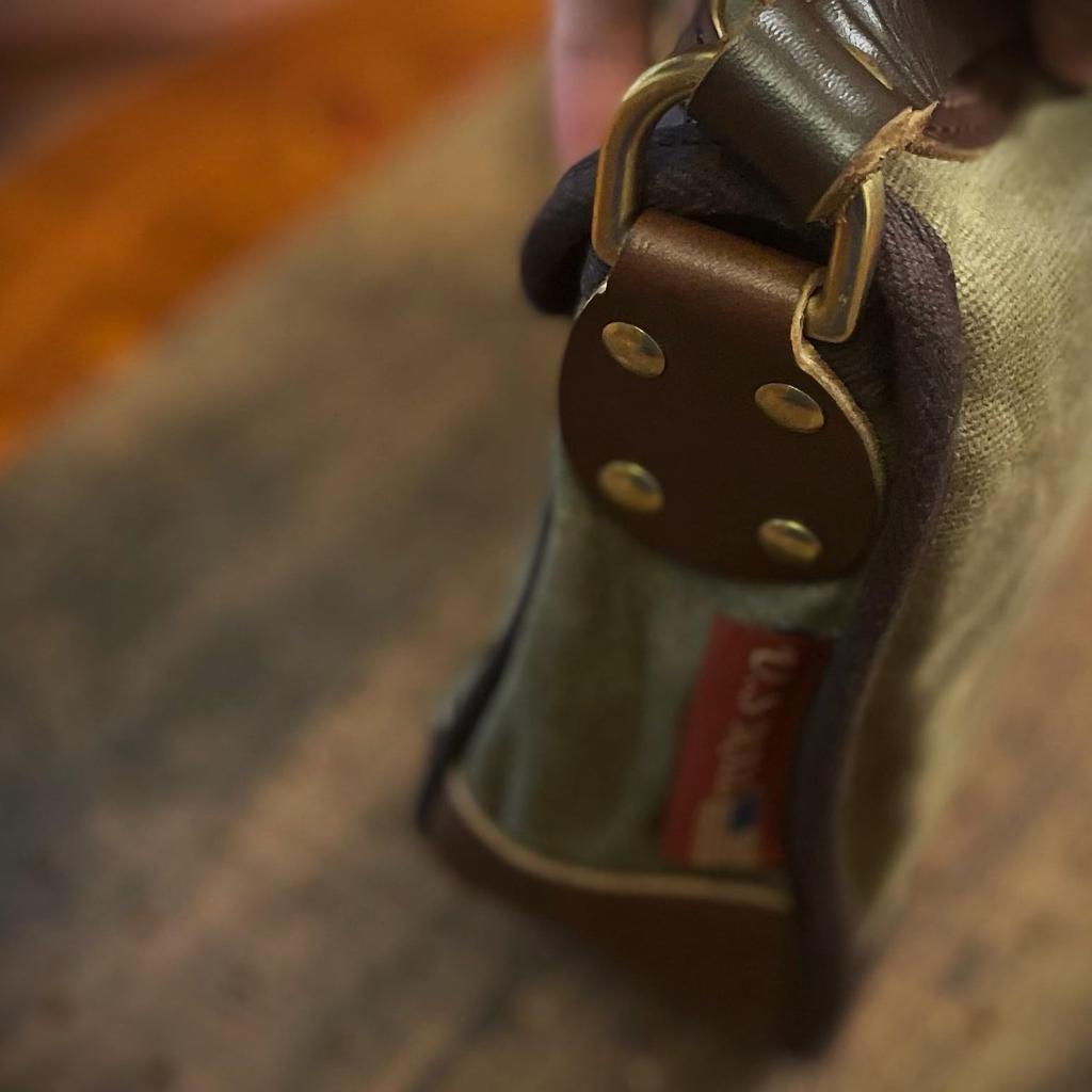 Tsutaeru Postman BagShoulder Bag, American Casual, Vintage Messenger Bag, Postman Bag, Genuine Leather, Pouch, Waxed Canvas, Canvas Bag, Canvas