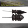 2 Pcs  Set Leathercraft Carving Tool Handmade DIY Leather Edge Slicker Round Wood Burnisher