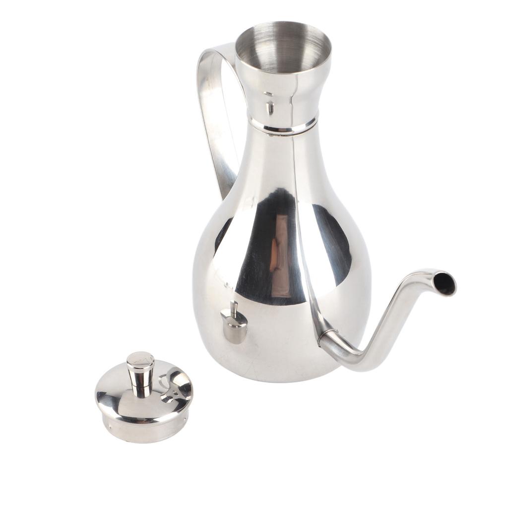 Bottiglia Dispenser Olio 350ml Acciaio Inossidabile 304 Casa Cucina Oliera Bottiglia Filtrante Olio