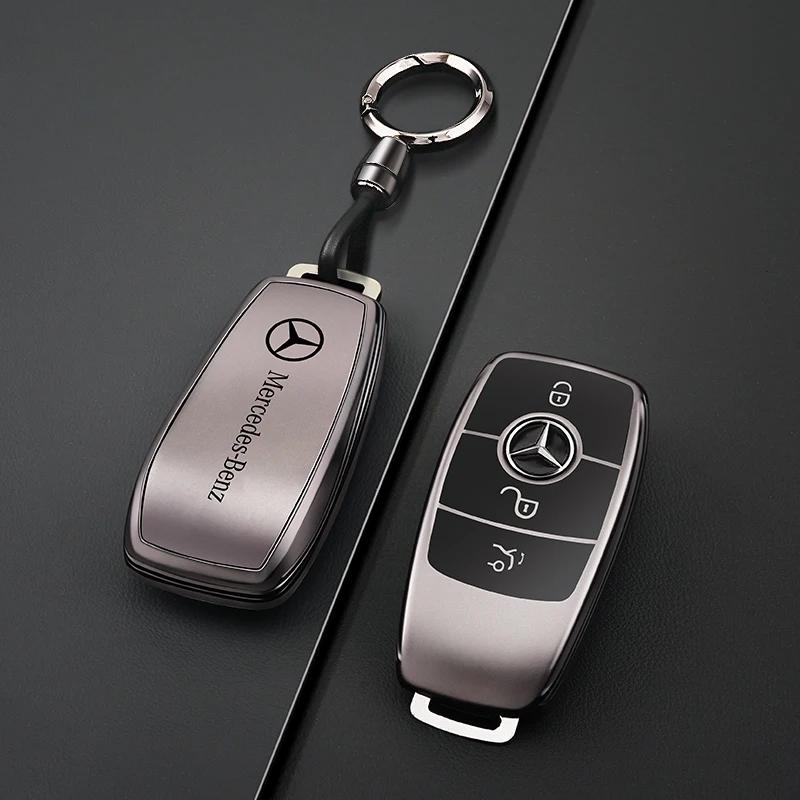 RPO5   TPU Car Key Case Cover Shell Fob For Mercedes Benz A B C E Class GLS GLA GLK GLC CLS CLA AMG W204 W205 W212 W463 W176 Keychain