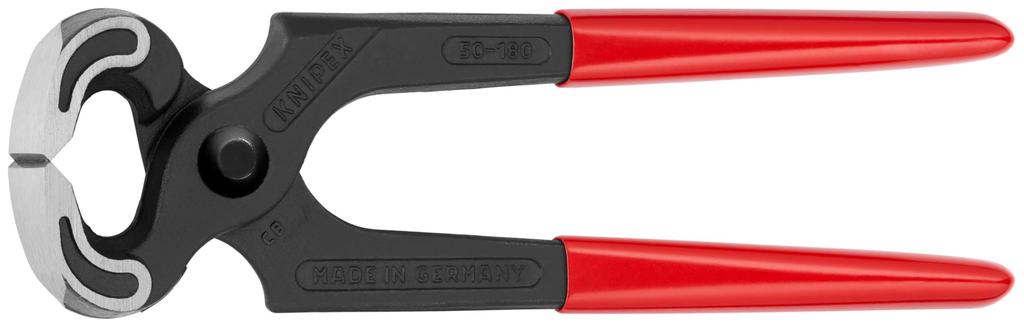KNIPEX 160mm Carpenter's Pliers, Long, Plastic-Coated Handle, 5001-180