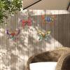 Hollow Out Colorful Metal Butterfly Wall Art Decoration Garden Ornament Outdoor Indoor Iron Sculpture Wall Hanging Decor