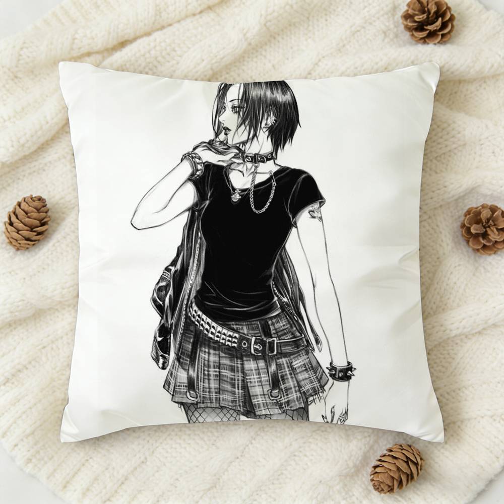 

NNANA Anime OOsaki Doublesided Printed Square Decorative Cushion Cover for Sofa Living Room Home Decor 30x30 cm
