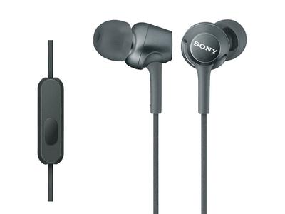 Sony MDR-EX250AP In-Ear Earphones with Remote Microphone Black B