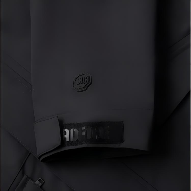 Li Ning Basketbalová série Sportovní ležérní Jednobarevná Volná Větrovka Pánské Svrchní oblečení Černá AFDU493-1