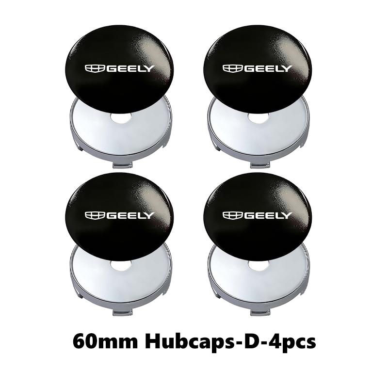 For Geely Universal 60mm Car Wheel Hub Cover Auto Anti-Dust Wheel Center Cap NL3 EX7 X7 EC7 GX7 GT GC9 X6 Geometry Tugella GX3