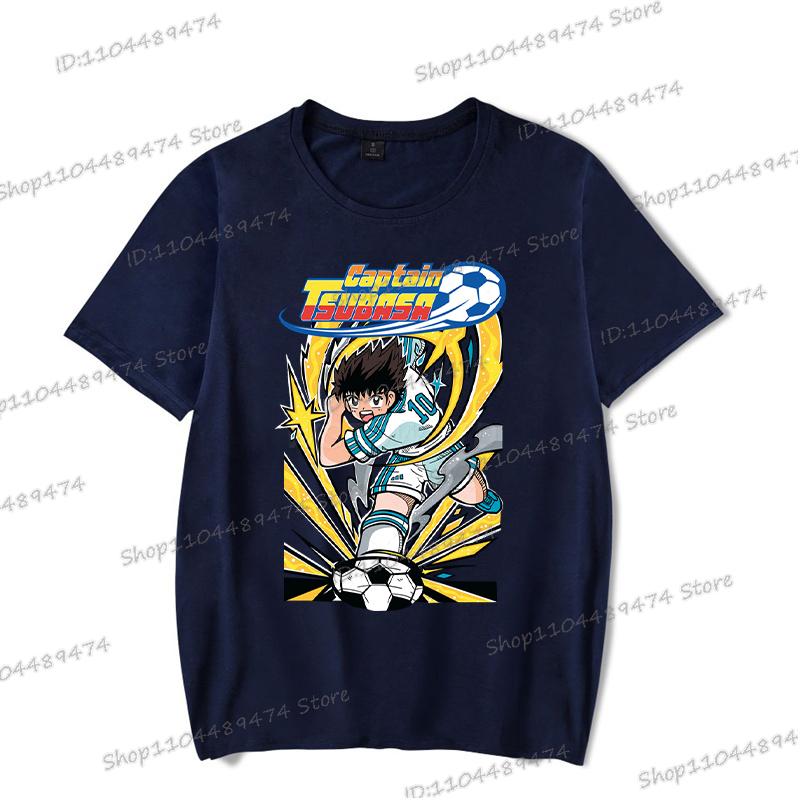 Comic Captain Tsubasa T-shirt Hip Hop Football Lover Gifts Short Sleeve T Shirt Cartoon Fashion Men Women Anime Streetwear
