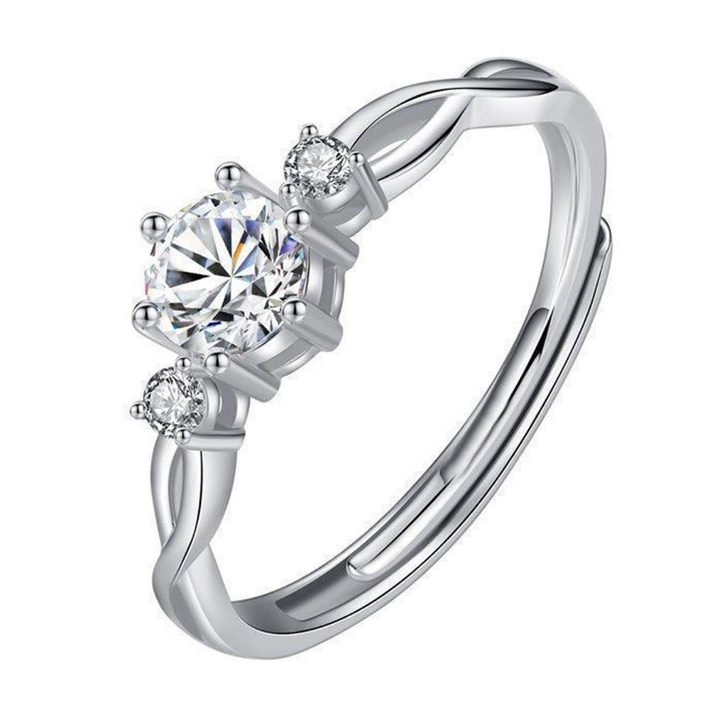 Adjustable Entangled Rings for Trendy Women Eternities Wedding Promise Engagement Jewelry Accessory Casual Wear