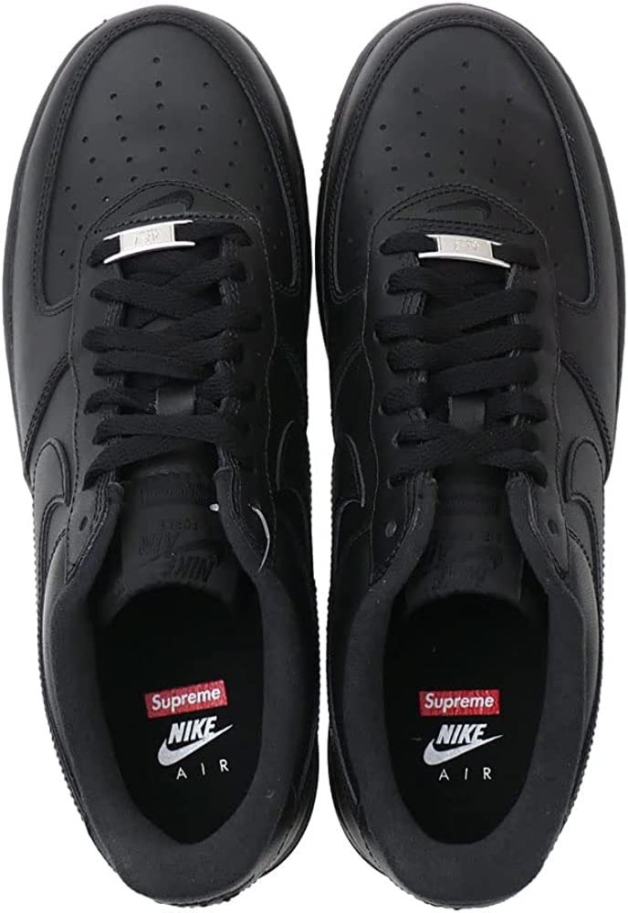 Nike Air Force 1 Low Supreme Mini Cu9225 Box Size 12 Men's Logo, Black,