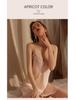 High-End Summer 2025 Lace Ice Silk Nightgown for Women - Pure Desire Style with Chest Pad, Plus Size Available