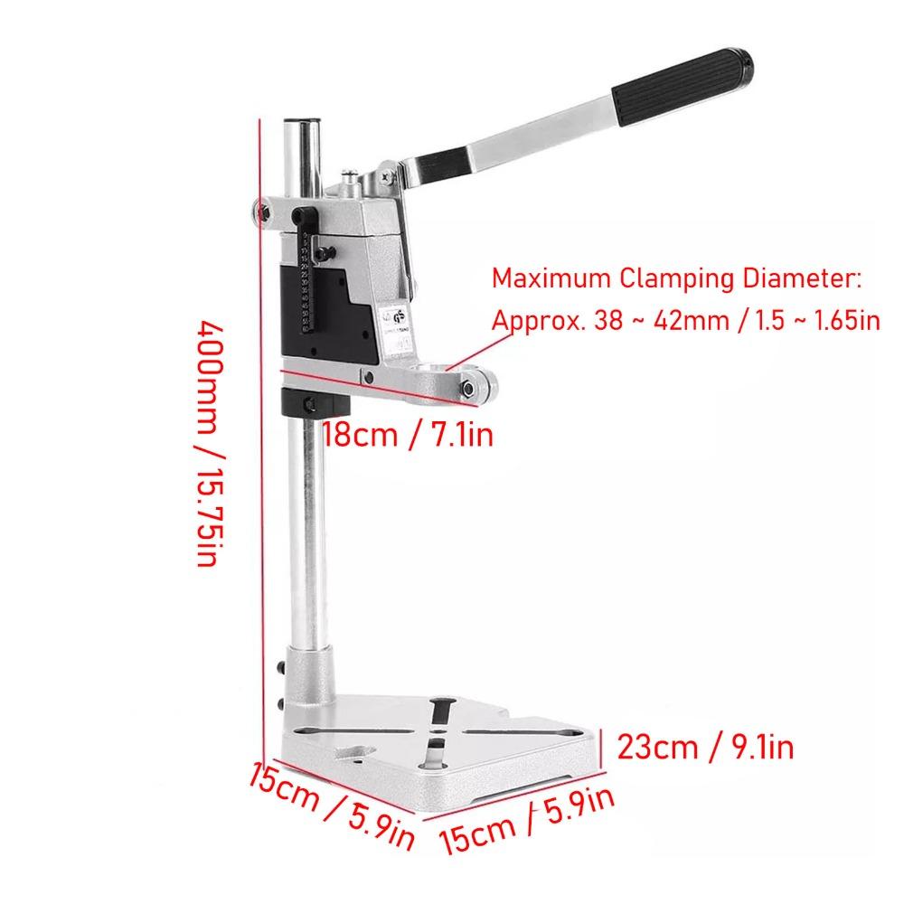 Aluminum Alloy Bench Drill Stand Adjustable Universal Drill Press Workbench Repair