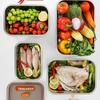 Stainless Steel Food-Grade Rectangular Dish Container with Lid