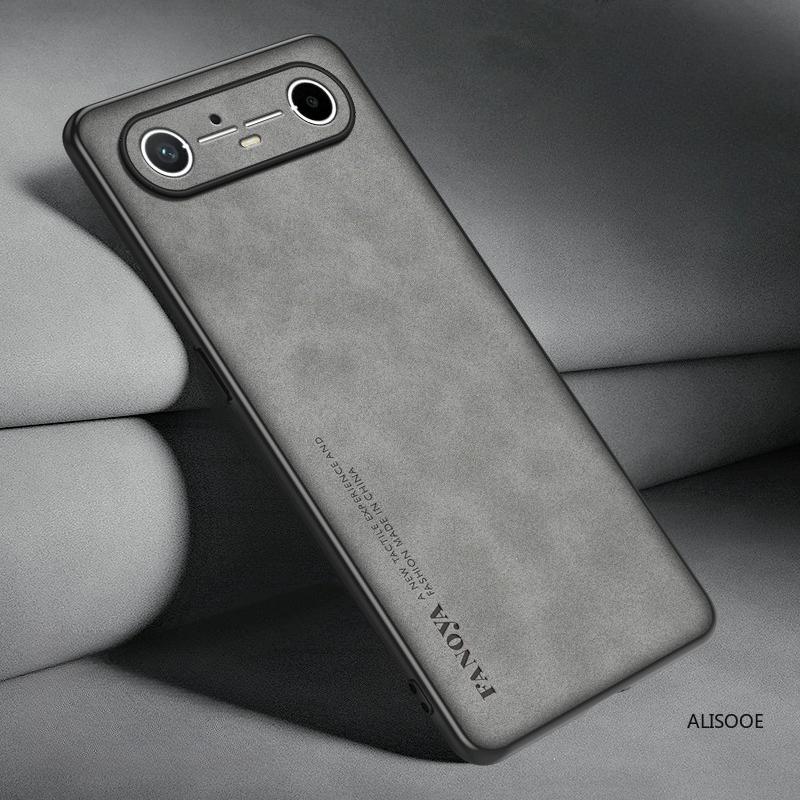 Frosted PU-Leather Funda for for Tecno Spark Slim 4G Case for Tecno Pova Slim 5G Cover Matte Plastic Full Protection Back Capa