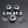 Acoustic Guitar Strings Button Metal Semi-Closed Guitar String Button Tuner Guitar Knob for Guitar or Acoustic Guitar Chrome