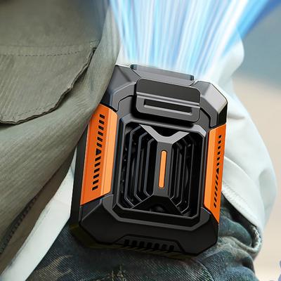 Waist Hanging Cooling Fan 3 Levels Adjustable Waterproof Portable Multifunctional LED Flashlight Power Bank Mini Air Conditioner Belt Fan