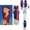 Elegant Mulan Traditional Kimono Dress Full Set For Halloween Party Cosplay