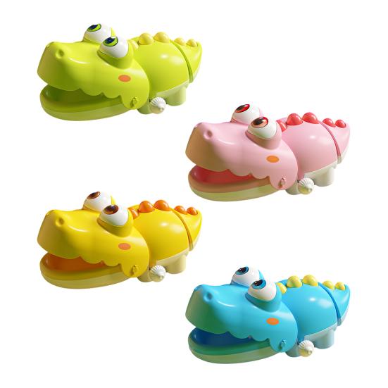 Juguete de Cocodrilo de Cuerda Sin Pilas Cocodrilo que se balancea y gatea Juguete Educativo Interactivo de Animal con Mecanismo de Reloj para Niños Pequeños Niños Niñas