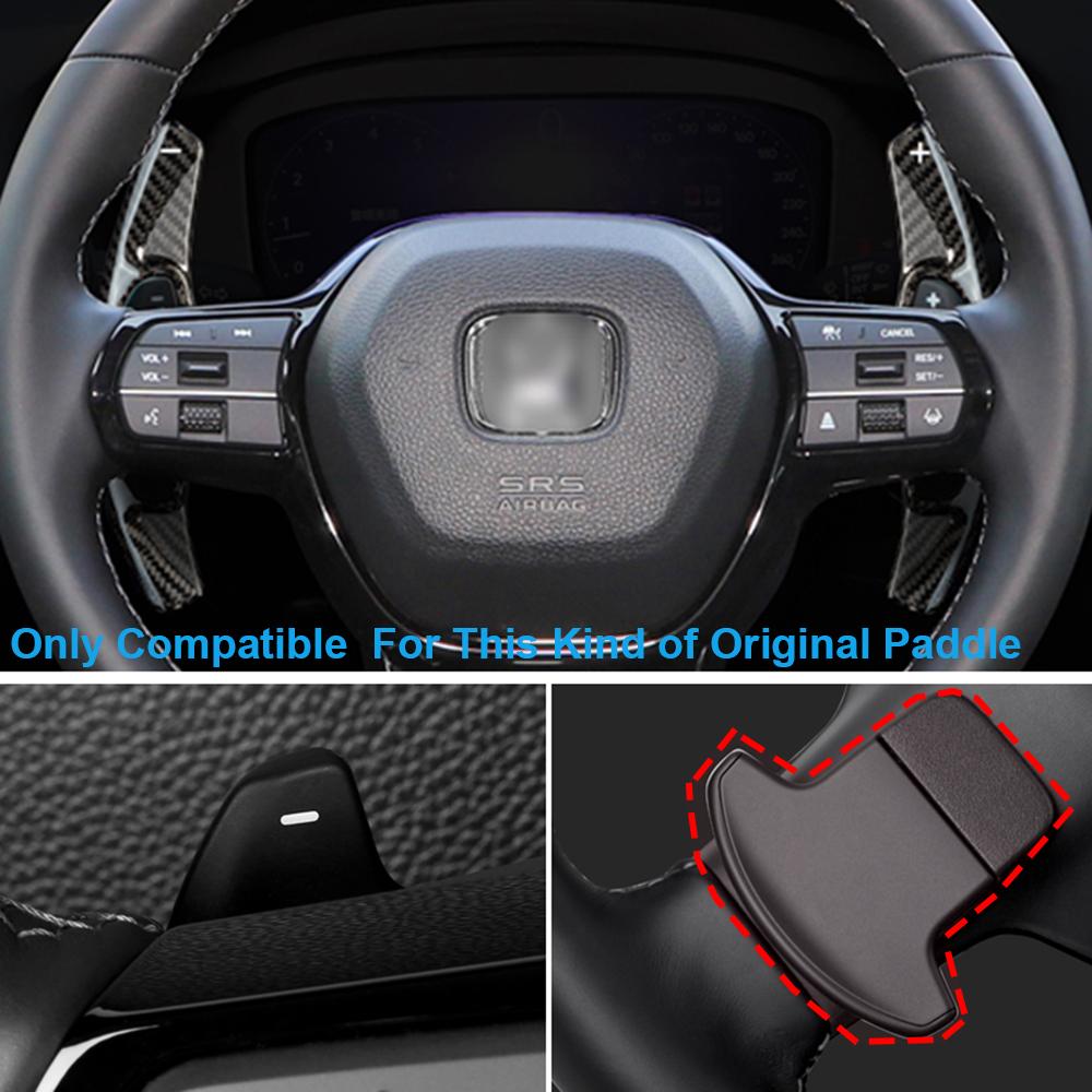 For Honda Civic 11th 2022 Car Forged Real Carbon Fiber Steering Wheel Paddle Shifter Extension Auxiliary