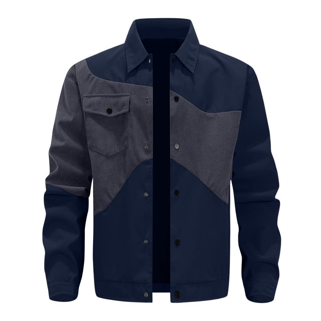 Men'S Loose Jacket Fashionable Multi Pocket  Jacket