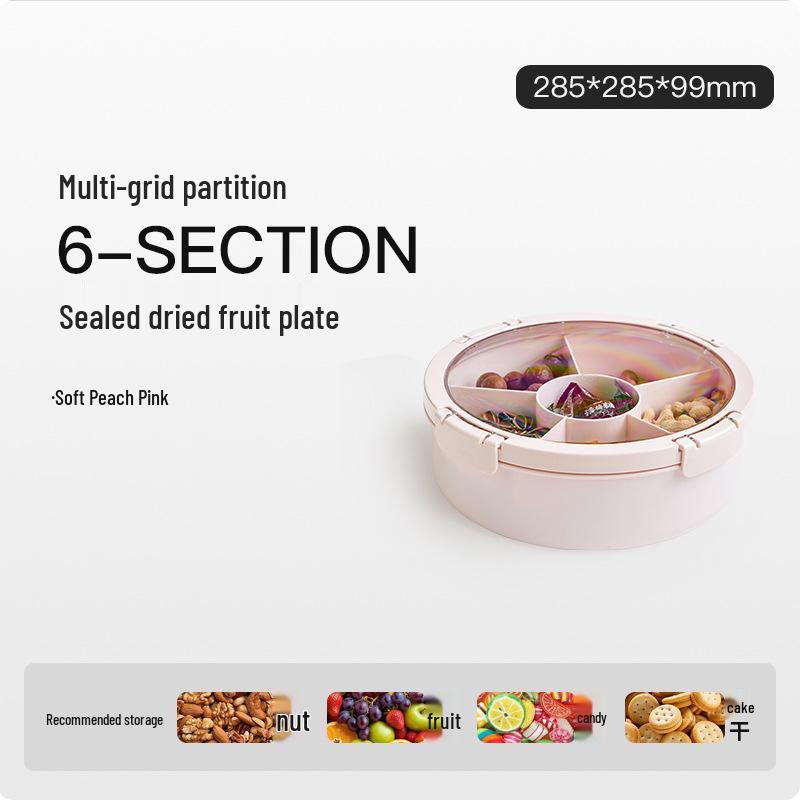 Buckleable High-Value Fruit Plate & Sunflower Seed Storage Box - 2025 New Macaron Candy Box for Living Room Coffee Table or Wedding Gift