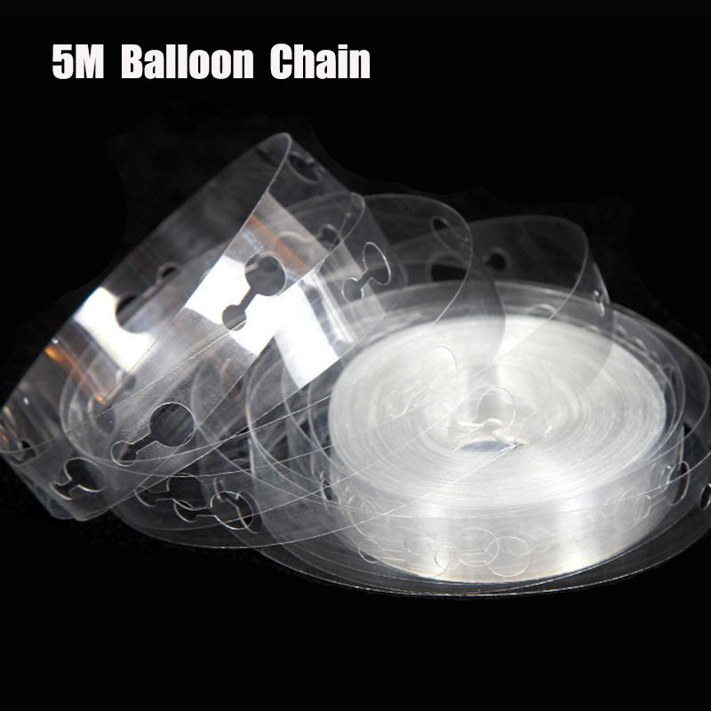 5M Balloon Accessories Party Balloon Chain Ribbon Glue Wedding Party Birthday Background Decor Balloon Arched Balloon Supplies